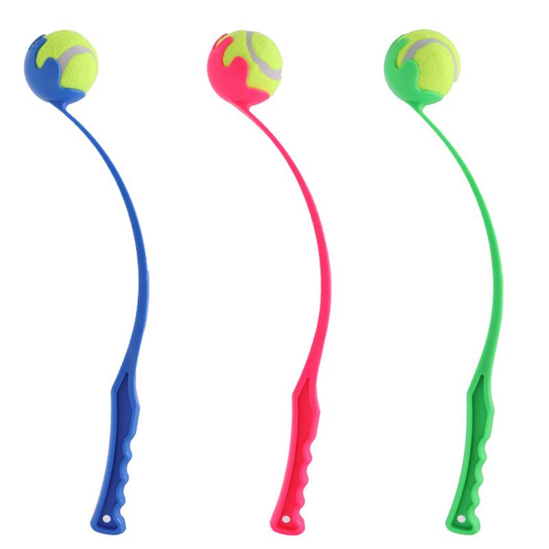 Haustier Tennisballwerfer Stock - Interaktiver Outdoor Hund Lustiges Training Interaktiver Ballaufhebungsspielzeug Trainingsspielzeug Haustierbedarf