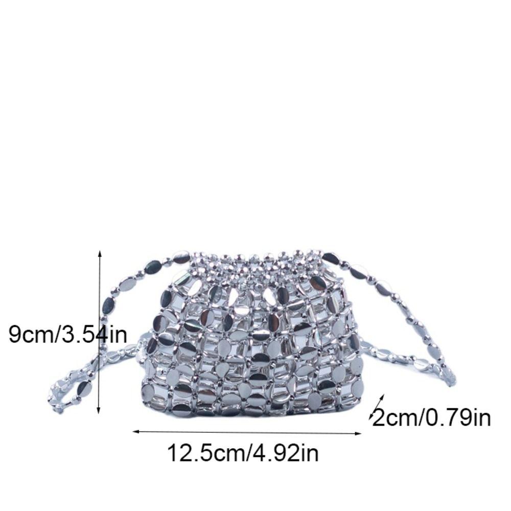 Shiny Sequin Shoulder Bag Bohemian Style Crossbody Bag Vintage Bead Handbag  Travel
