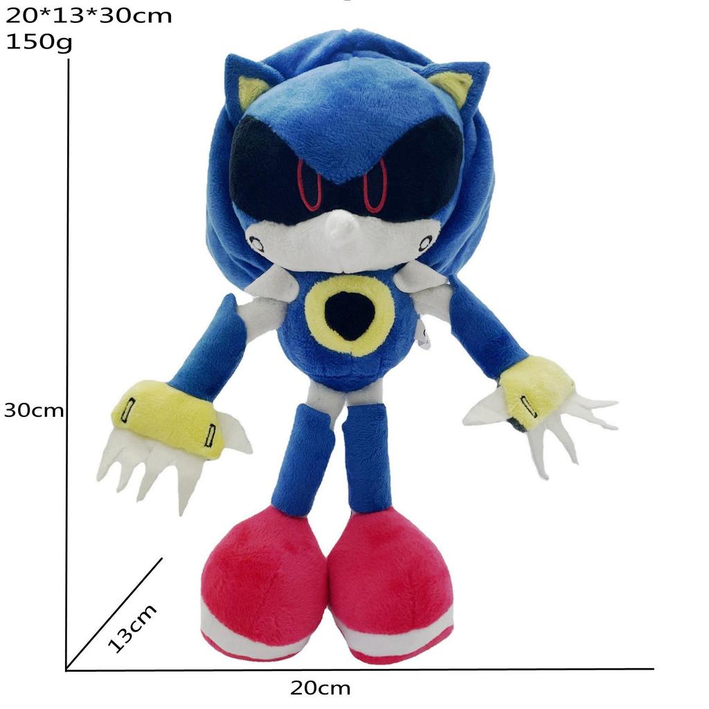 Hedgehog Sonic Plush Toy Backpack - Super Sonic & Tails Doll Set