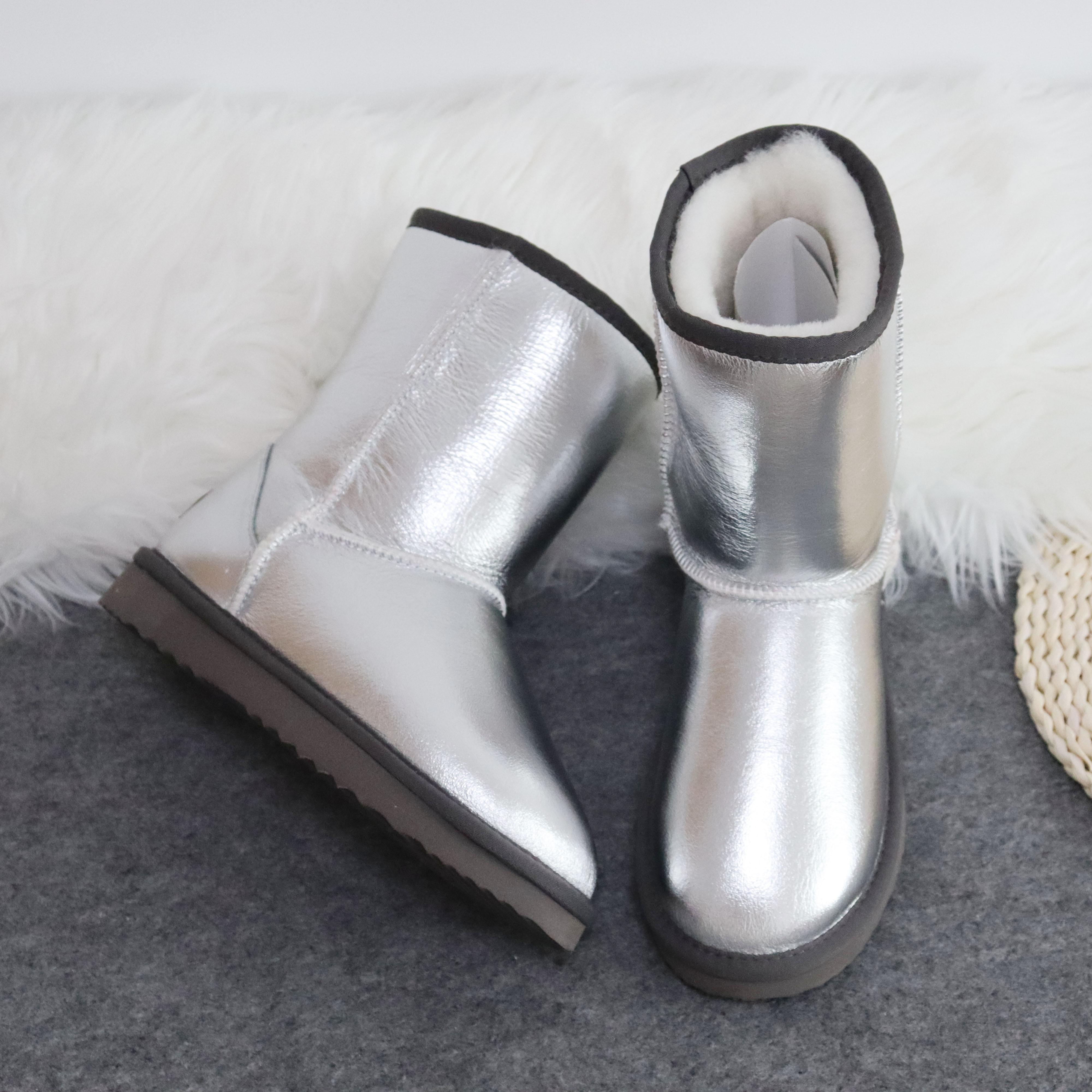 Водонепроницаемые зимние сапоги женские из натуральной овчины 2024 г. — фото 4