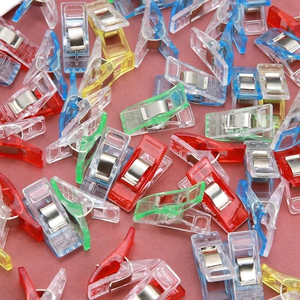 30PCS Assorted Colors Fabric Clips Multipurpose Crocheting Clips Sewing Clips DIY Projects