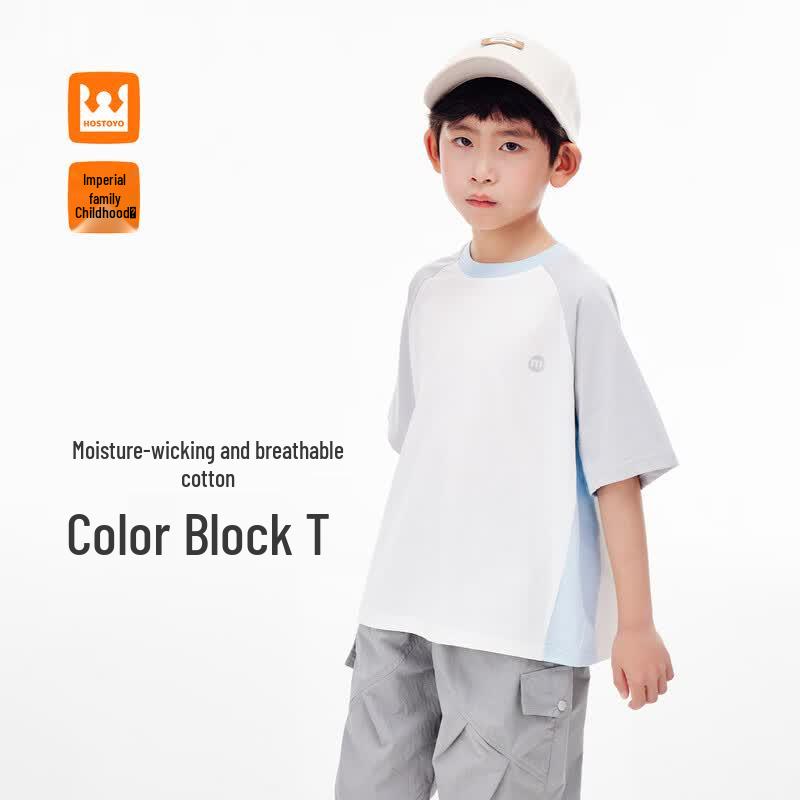 

Boys Color Block Short Sleeve T-Shirt 130
