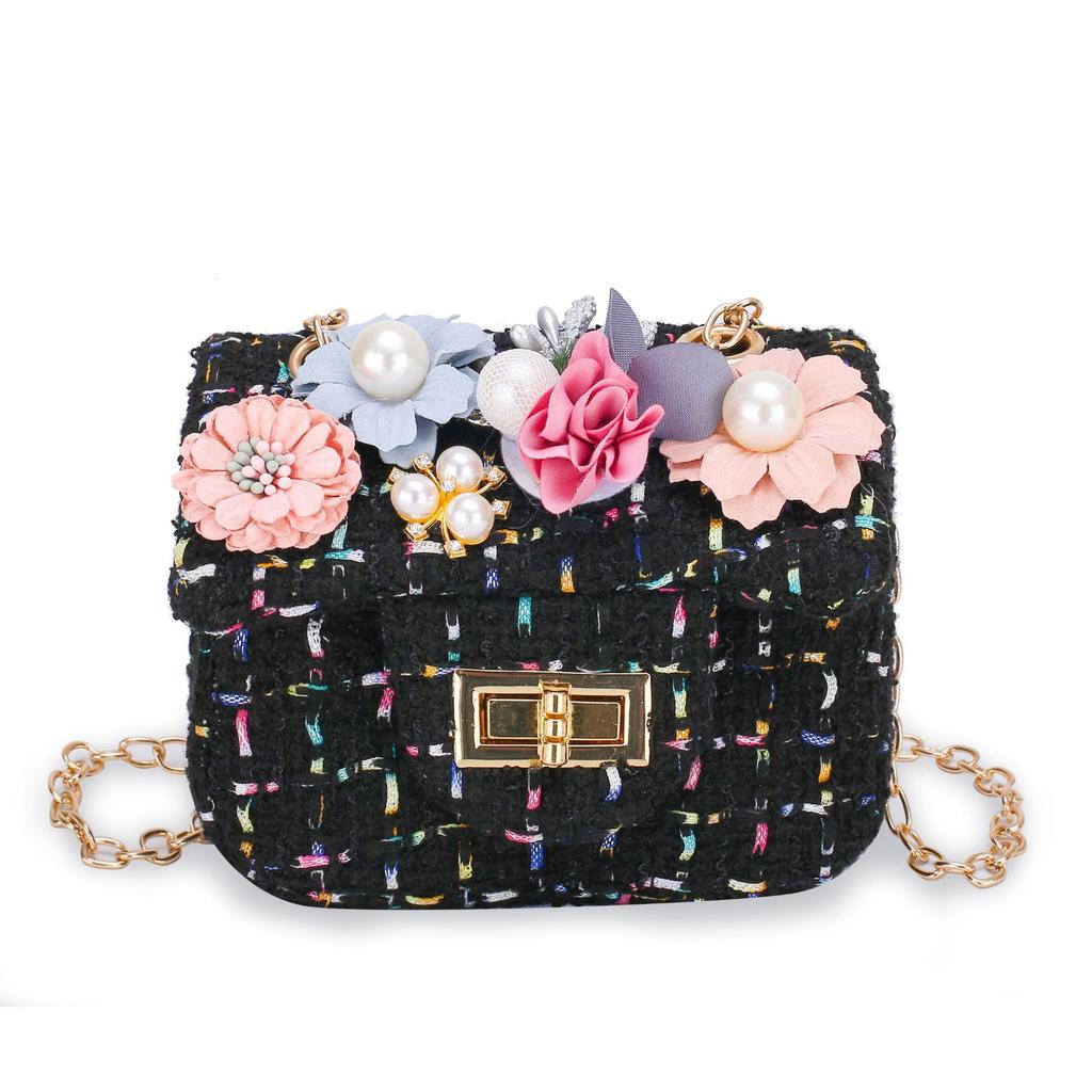 Children's Bag Cute Girl Cartoon Flower Shoulder Bag Messenger Bag Baby Change Bag Candy Bag