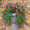 Artificial Flowers Plant Rattan Morning Glories Outdoor Wedding Bridal Arch Home Room Table Yard Festival Decor Diy Gifts Garden
