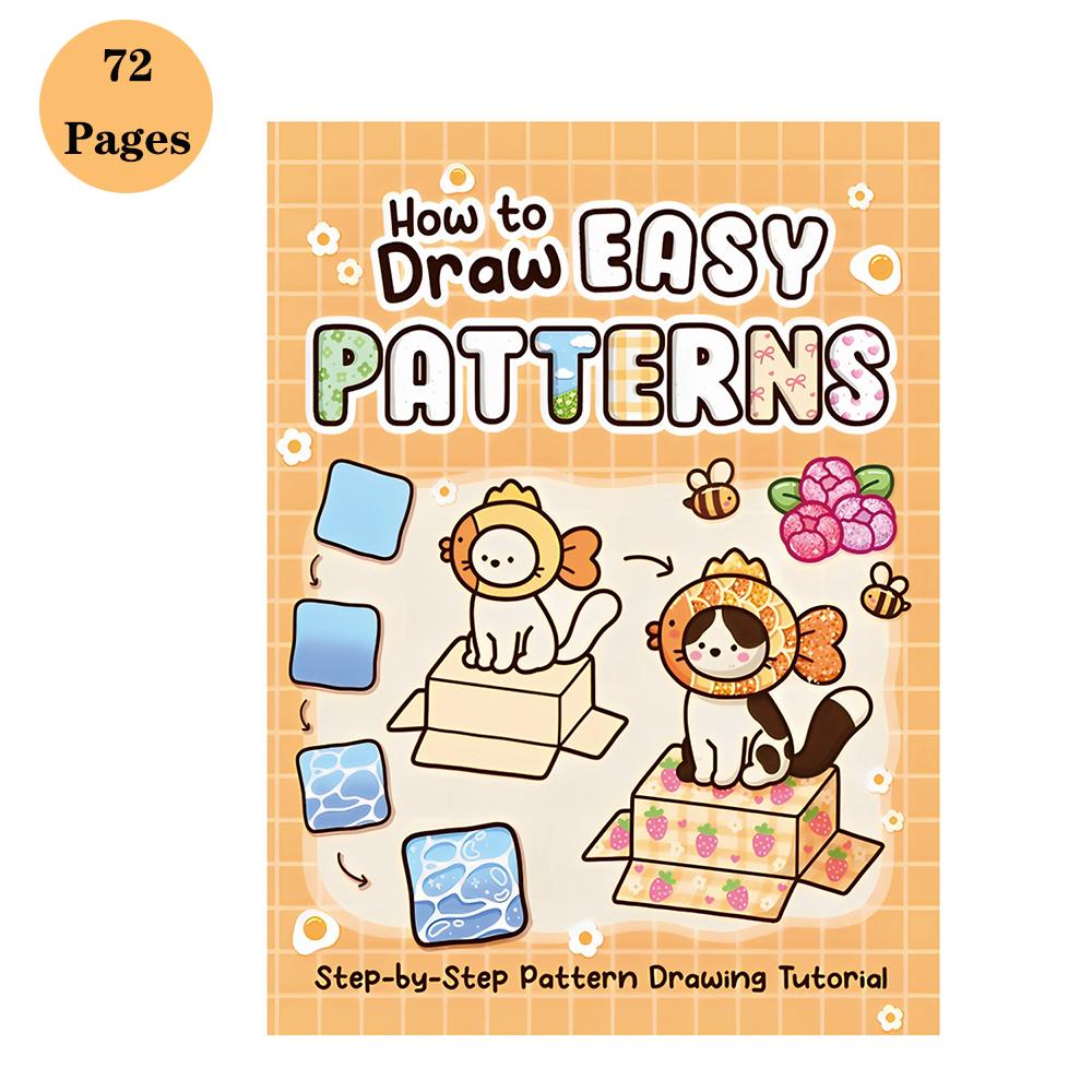 

Coloring Book: How to Draw Patterns A Simple and Fun Drawing Book оранжевый