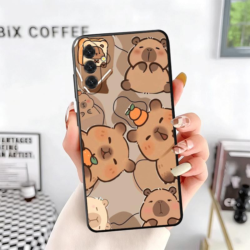 Lustige Capybara Cartoon Niedliche Weiche Handyhülle für Samsung A17 A37 A57 A16 A26 A36 A56 A15 A25 A35 A55 A14 A24 A34 A54 A13 A23 A33