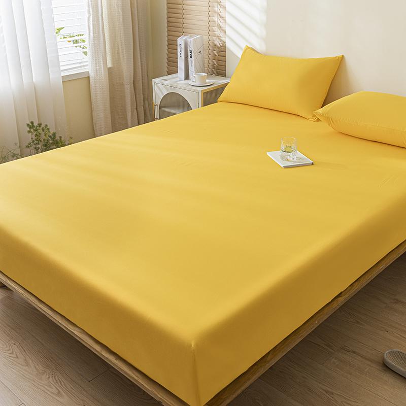 100% Waterproof Mattress Cover Fitted Bed Sheet with Elastic Band Anti-Slip Mattress Protector for Single Double Queen King Bed