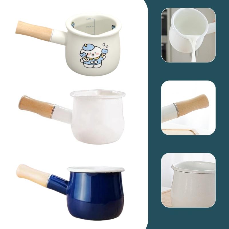 Enameled Milk Pot Baby Supplement Pot Can Be Boiled Simmering Jam Butter Pan Kitchen Cookware