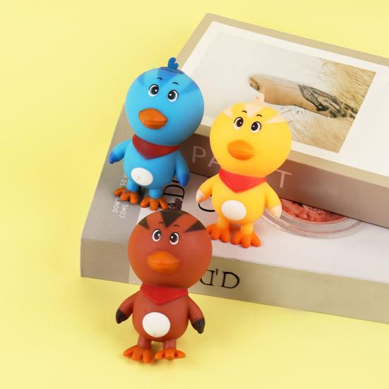 Cartoon Chick Squeeze Toy Anxiety Toy Soft Stretchy Relieving Chicken Sensory Stress Ball Focus Aid Relaxation