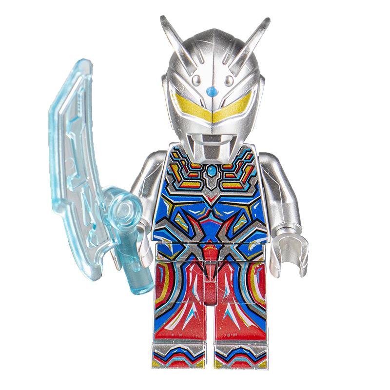 Ninja Warrior Superhero Doll With Weapon Single Building Block Assembly Toy