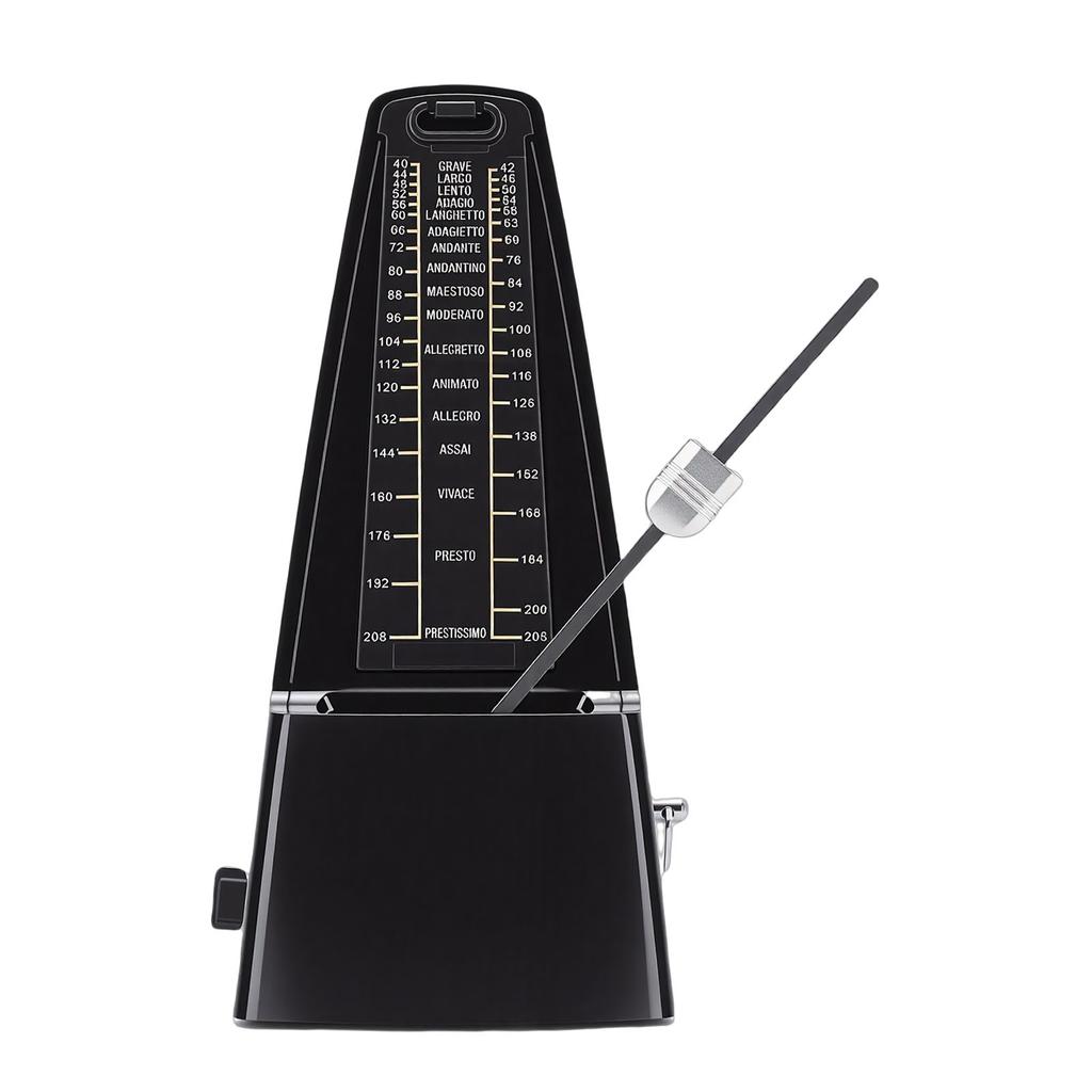 Metronome for Piano Guitar Violin Rhythm Practice Tool No Battery Needed Mechanical Metronome Black