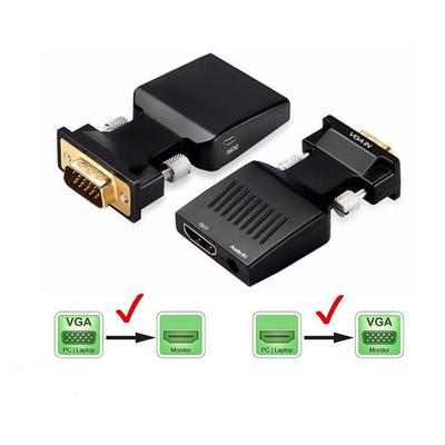 VGA į HDMI ir HDMI į VGA konverterio adapteris PC į HDTV suderinamam projektoriui, vaizdo konverteris