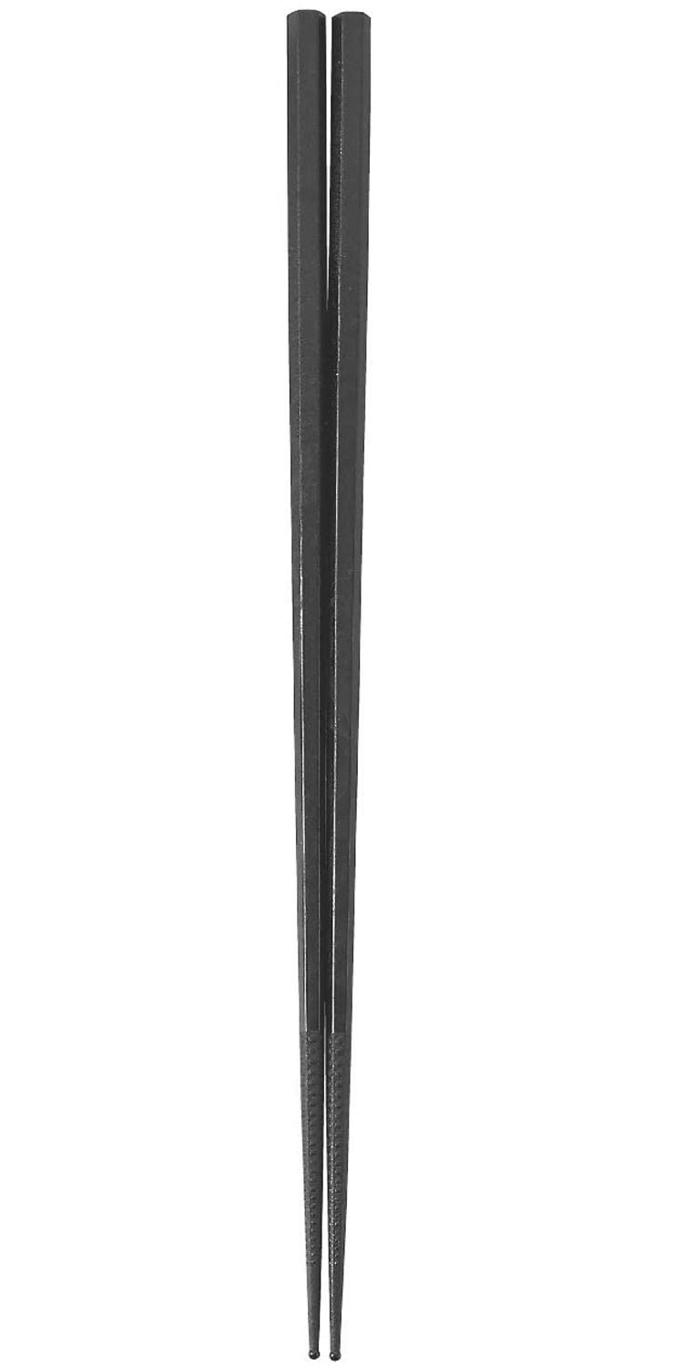 

Nagao Double Made in Tsubame-Sanjo Chopsticks, 30cm, Black, Embossed, Japan, PM-327