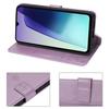 Coque pour Xiaomi Redmi 14C, Protection Rabat Cuir Synthétique Antichoc Violet Motif Papillon