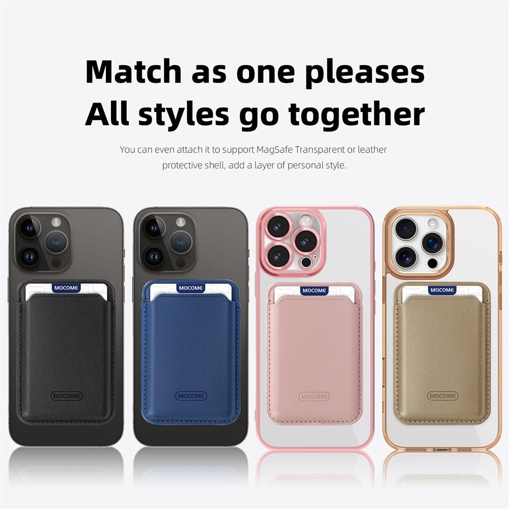 Hight End Business Magnetic Card Holder Case for IPhone 17 16 Pro Max for Magsafe Wallet for IPhone 16 15 14 13 12 11 Leather Slot Phone Bag