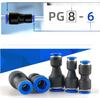 1Pc Plastic Pneumatic Fittings Push in Straight Reducer Connectors Water Hose Quick Connect for Air/Vacuum Water Hose 2 Ways