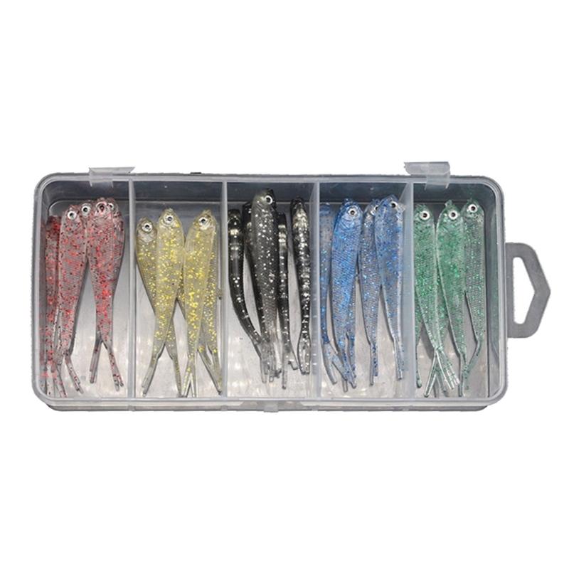 Soft Fishing Lures With Realistic Wiggling Action For Freshwaters Saltwater Basses Includes Tail Grubs