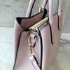[mauve] Belt Design 2-Way Handbag, Small (Light Gray)