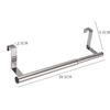 Stainless Steel Over Door Towel Rack Bar Holder Fit On Cabinet Cupboard Door