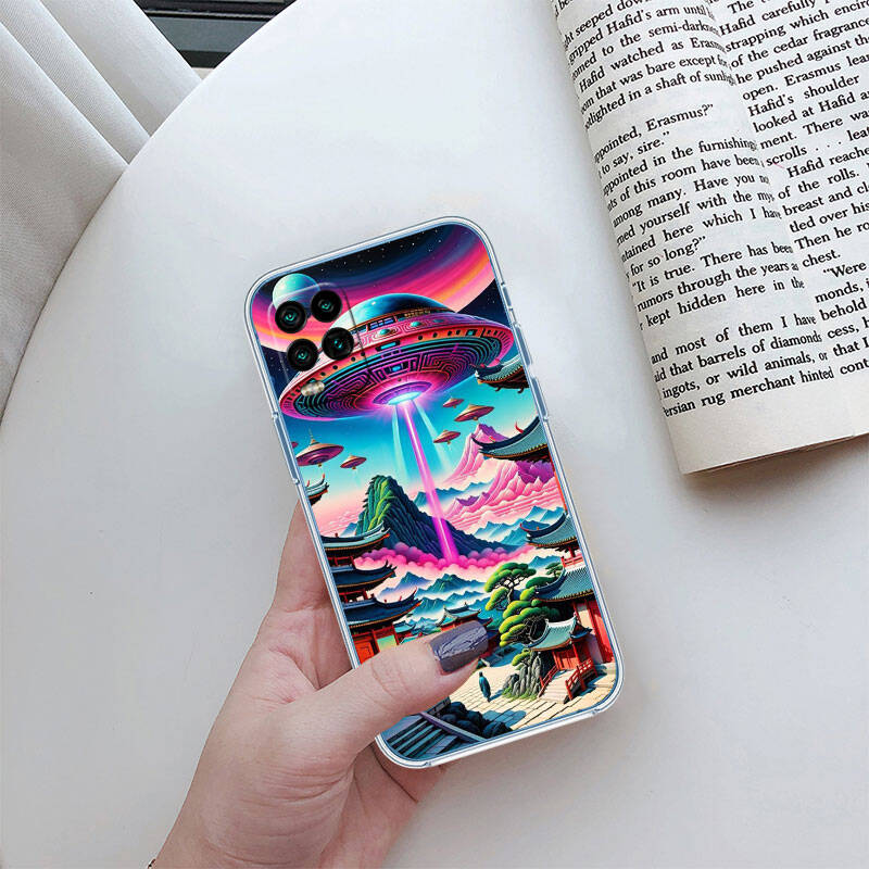 MH140 Space Alien UFO Phone Case for Motorola Edge 20 30 S30 40 50 Fusion Lite Plus Pro Neo Ultra One Power Action Macro Hyper Vision Zoom