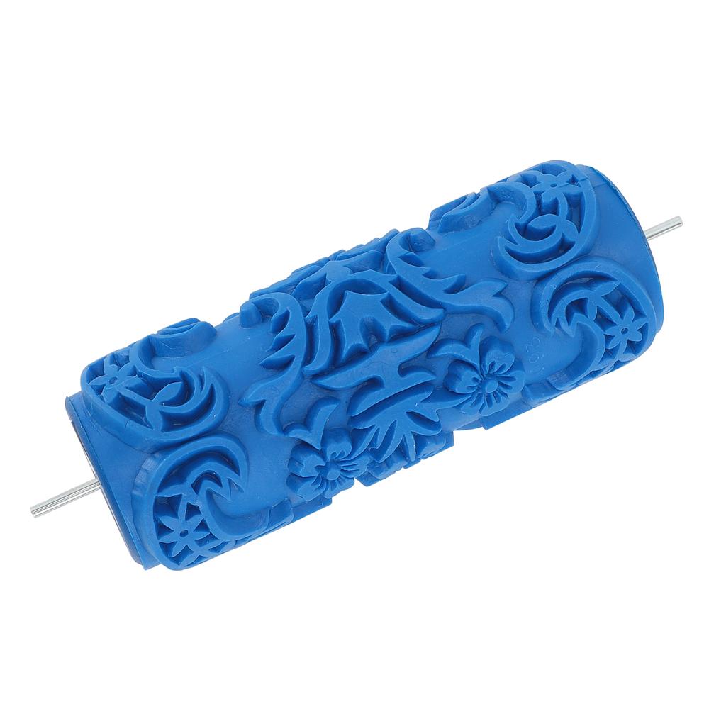 Pattern Paint Roller Wall Decoration Round Rubber Reusable Multifuntional Art Texture Roller for Furniture Cabinet