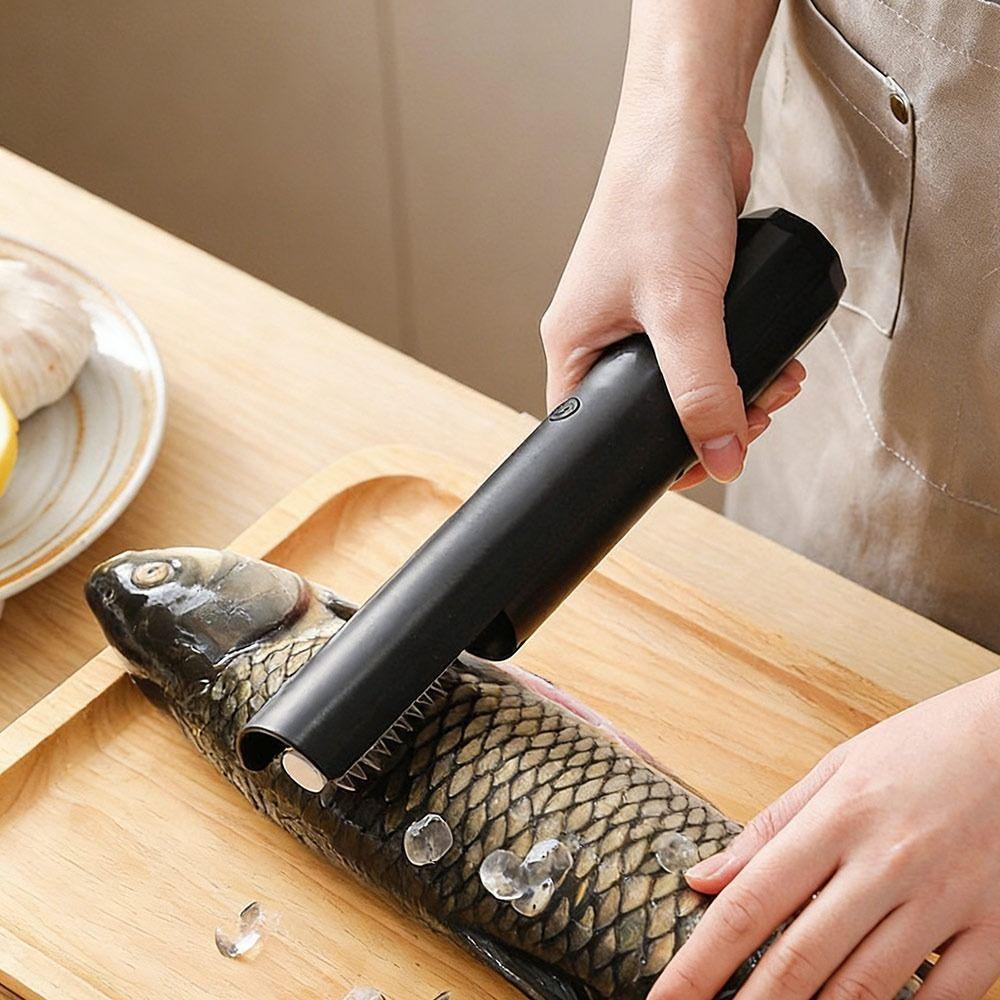 Rechargeable Fish Scale Scraper Anti-Splash Rotating Fish Scale Grater Fish Scale Cleaning Tool