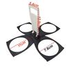 Reusable Foldable Coffee Cup Holder 4 Cups Bottle Bracket with Handle for Breakrooms and Events