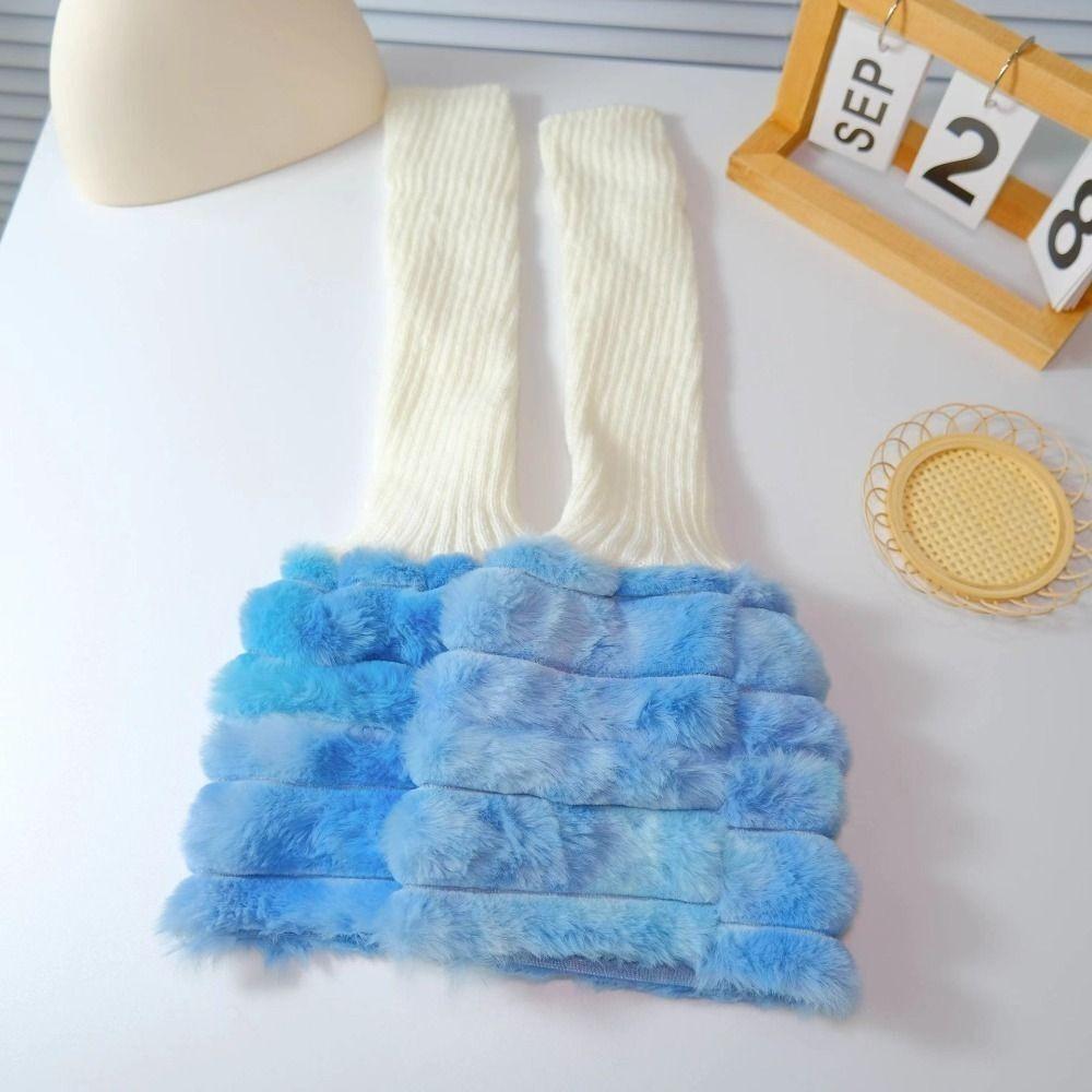 Colorful Plush Leg Warmer Sweet Cool Foot Cover New Calf Sleeves  Girls