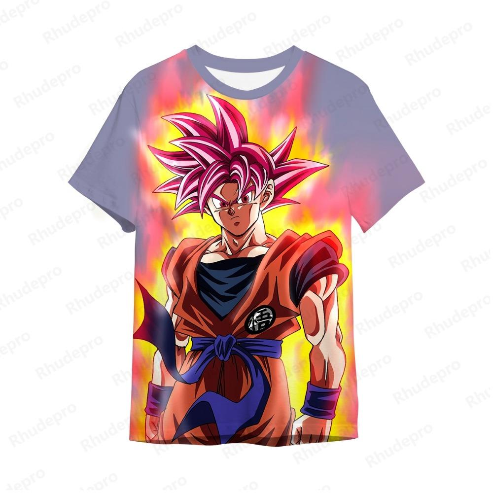 Tricou Bărbați Bărbați Copii Topuri Dragon Ball Cămăși Noi Modă Vară Hip Hop Îmbrăcăminte Streetwear Goku Mânecă Scurtă Y2k