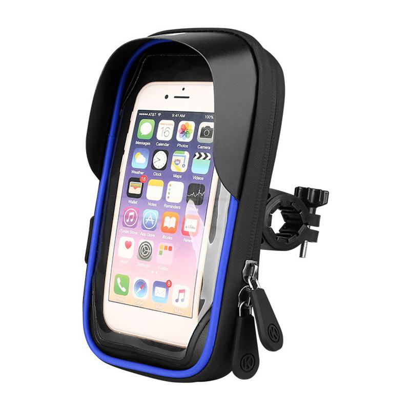 

Touch Screen Phone Holder, Motorcycle Electric Bicycle Waterproof Navigation Bracket, Sunshade Card Bag Phone Holder