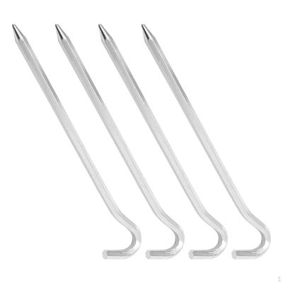 4 Pieces Tent Pegs Stakes Heavy Duty Ultralight Nail Spikes Camping Nails Ground