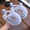 Winter Children's Home Plus Velvet Thickened Warm Non-slip Indoor and Outdoor Cartoon Cute Soft-soled Slippers