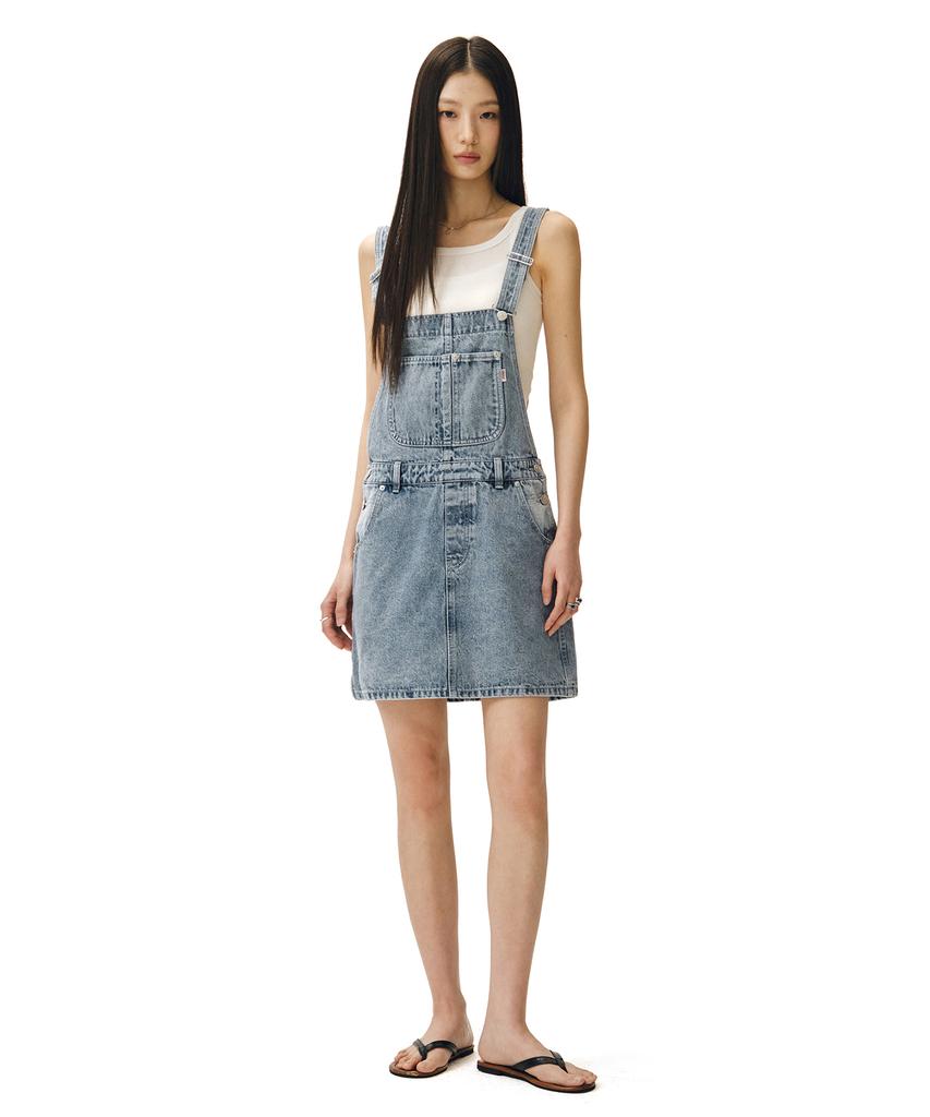 Deketeuumeon Signature Bib Overalls Skirts Dcwop002Lightblue