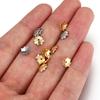 50pcs 7mm Gold Color Stainless Steel Flower Bead Caps for Jewelry Making DIY Components Accessories Beads Base Wholesale