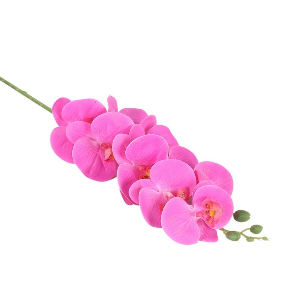 Ramură Artificială Phalaenopsis cu 9 Capete Imprimare 3D Orhidee Molie Falsă Acasă Grădină