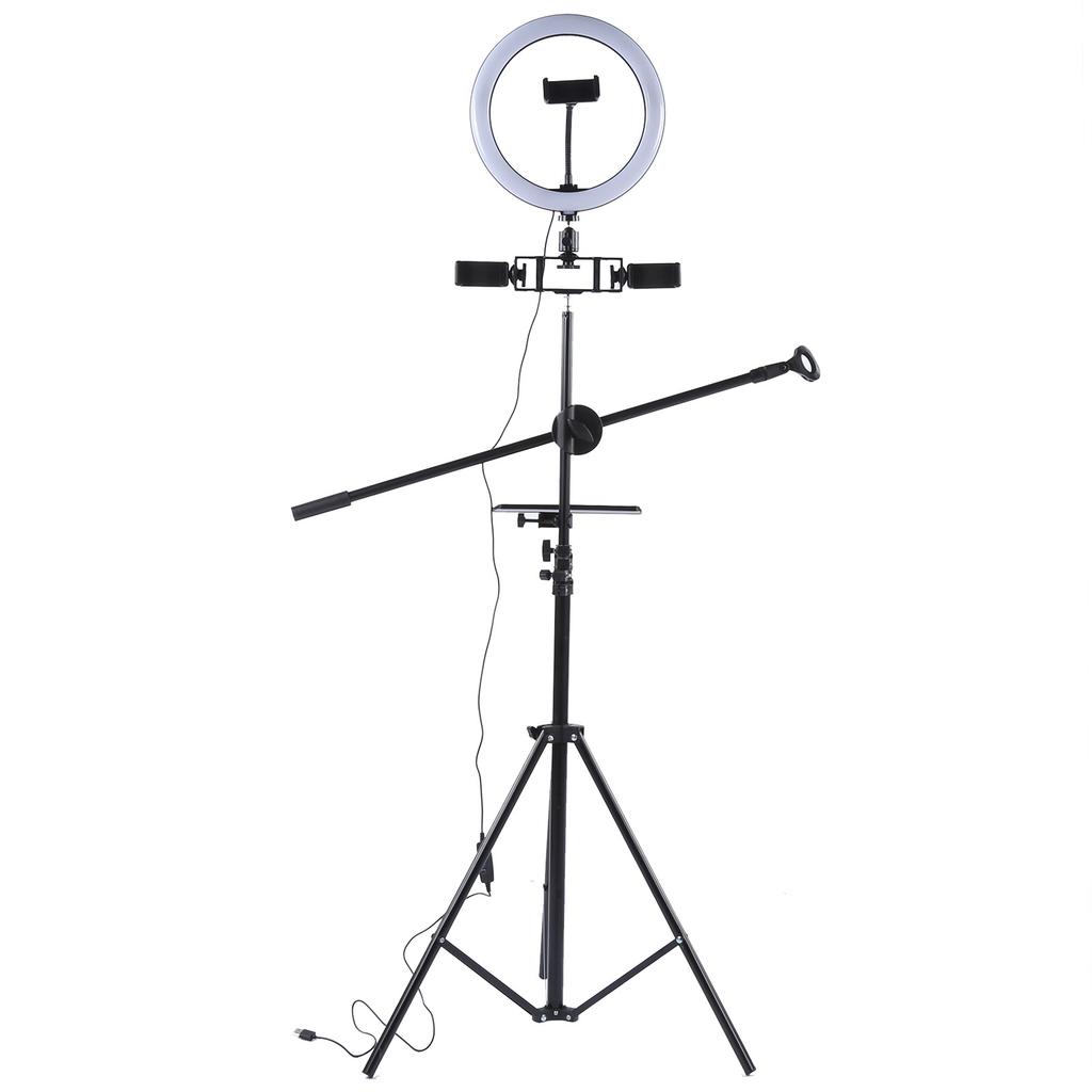 UN‑700 LED-Ringfülllicht, dimmbare Fotografie-Selfie-Lampe mit Stativ-Ringlicht