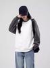 Women's Color Block Raglan Sweatshirt - Thin Long Sleeve, Round Neck, Drop Shoulder, Loose Fit for Autumn/Winter 2024