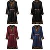 Ages Middle Renaissance Viking Warrior Coat Print Design Costume Party Halloween