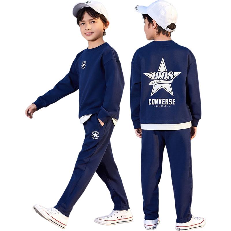 Converse Boys  Cotton Terry Sweatshirt & Pants Set M