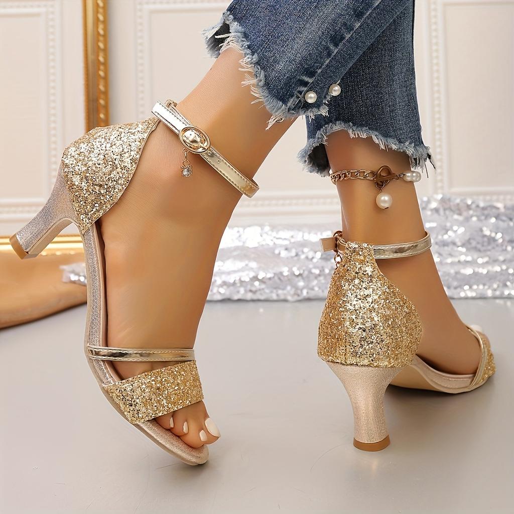 Fashion Women High Heels Sandals 2025 New Designer Luxury Sandals Comfortable Open Toed Thin Heels Sandals Fashion Party Shoes for Women
