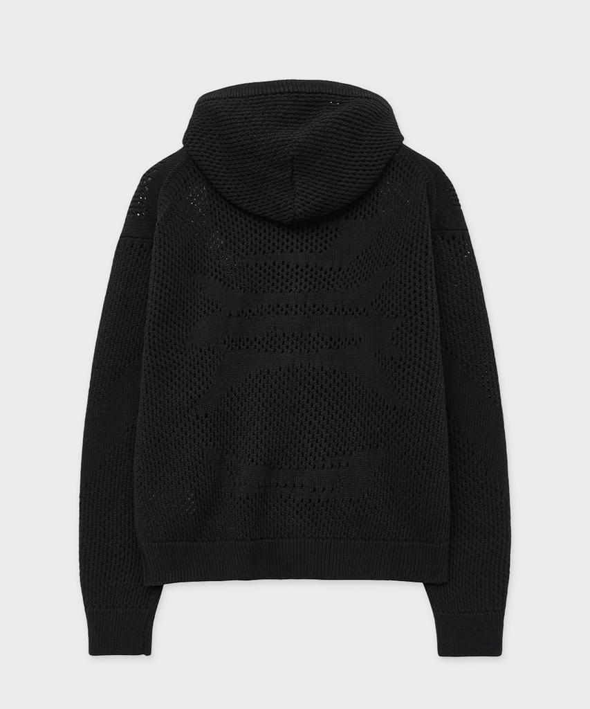 Lmood Craft Graphic Scallop Hoodie Knit Zip-Up (2 Colors)