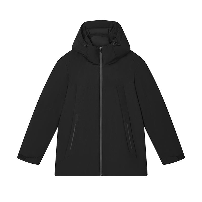 

FILA White Series Simple Comfortable Fashionable Warm Hooded Down Jacket Men Outerwear Black F61M443901F-BK L