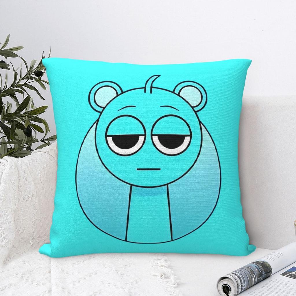 Sprunki Incredibox Sky Pillow Case Cartoon Anime Game Cushion Covers Vintage Decorative Pillowcase for Home 45*45cm