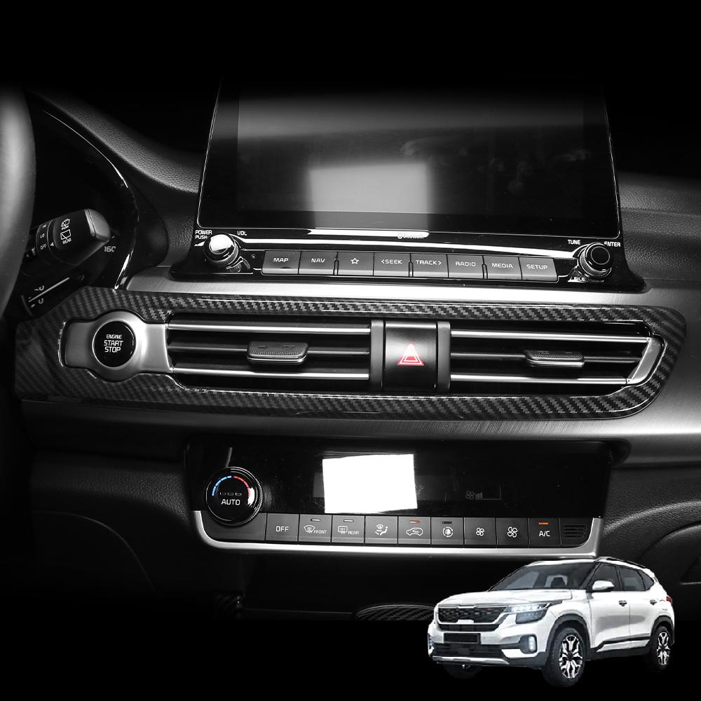 For Kia SELTOS 2021-2023 Air Conditioner Middle Vent Cover Trim Car Interior Decor Accessories LHD