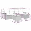 VidaXL Garden Lounge Set with Cushions 6 Pcs Brown Wicker 3325479