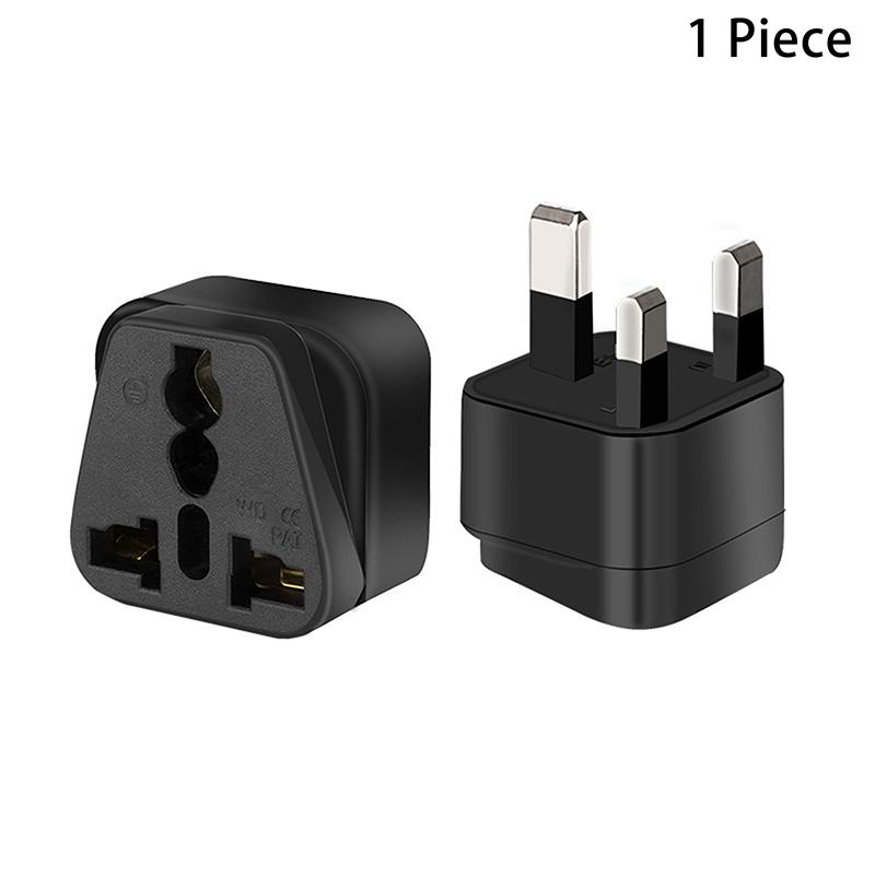 

1 Piece Type G Singapore Malaysia United Kingdom Power Socket Converter White Black 13A Au Eu Cn Us To Uk Travel Plug Adapter чёрный