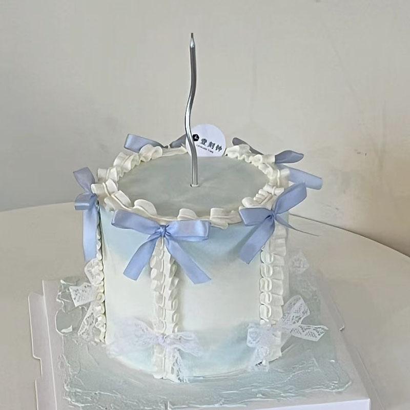 

Butterfly Tie Simulated Cake Model Fake Food Christmas Window Display Samples Wedding Birthday Party Decoration Photography Prop 6 inches