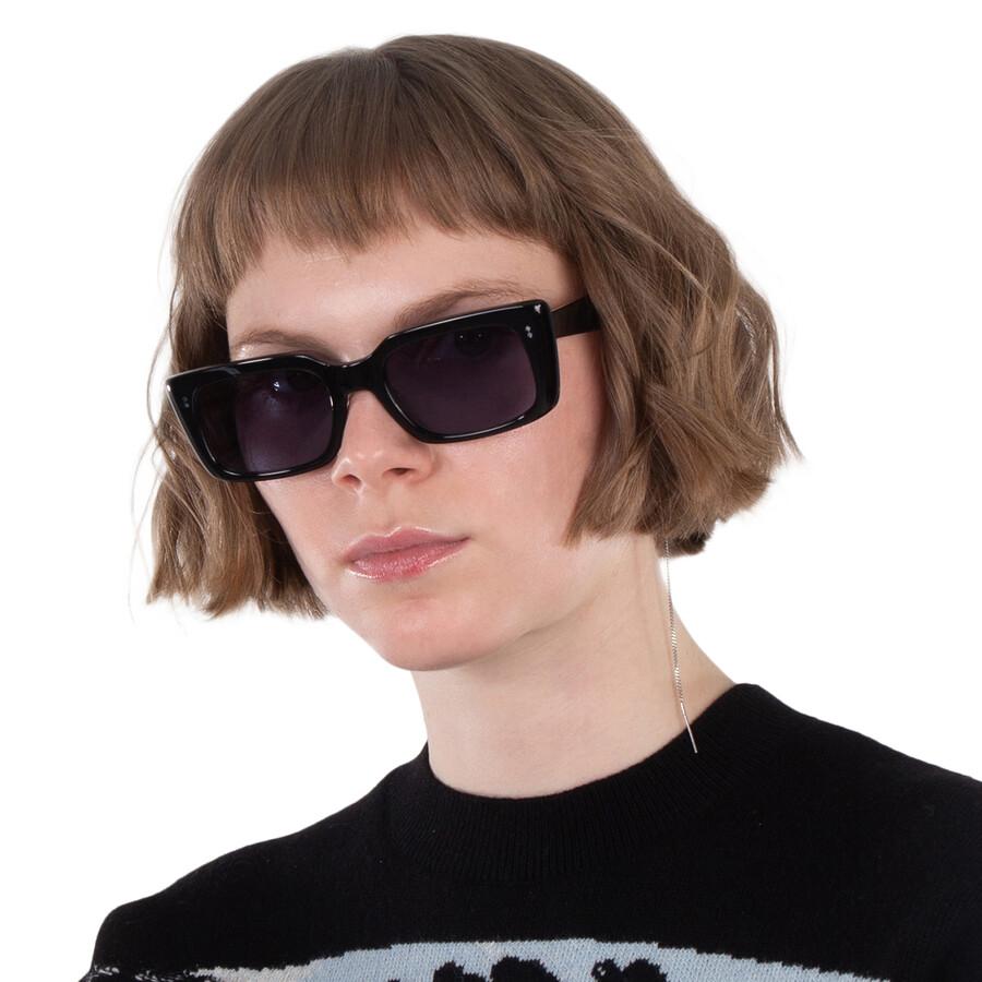 Garrett Leight Gl 3030 Sun Semi Flat Navy Rectangular Unisex SunGlasses 2126 Bk Sfnvy 49