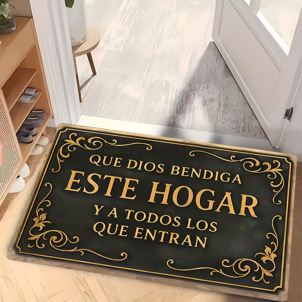 Inspirational Spanish Quote Doormat  Rectangular Mat for Kitchen Entrance Door Carpet Rug for Living Room Bedroom Rugs Home Deor