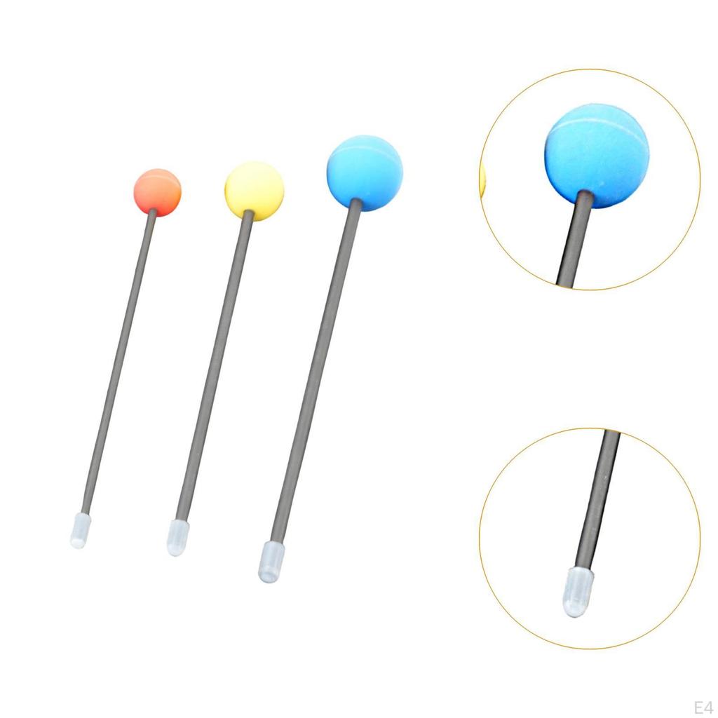 3 kusy třecí gongové paličky Akustický perkusní doplněk Materiál EVA Všestranné zvukové efekty